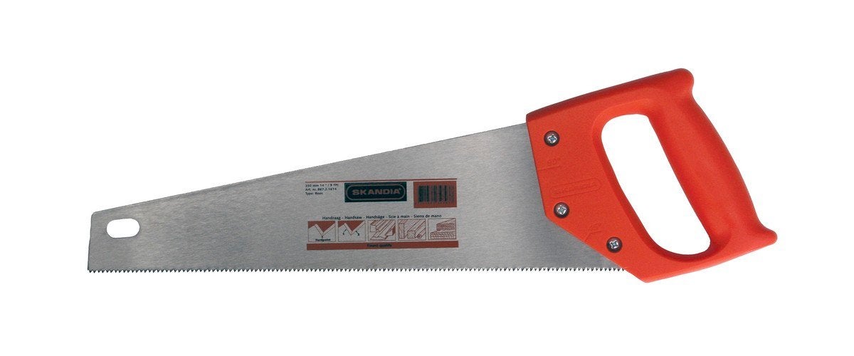 Skandia handzaag 350mm 14inch, Doe-het-zelf en Verbouw, Gereedschap | Handgereedschap, Ophalen, Zo goed als nieuw