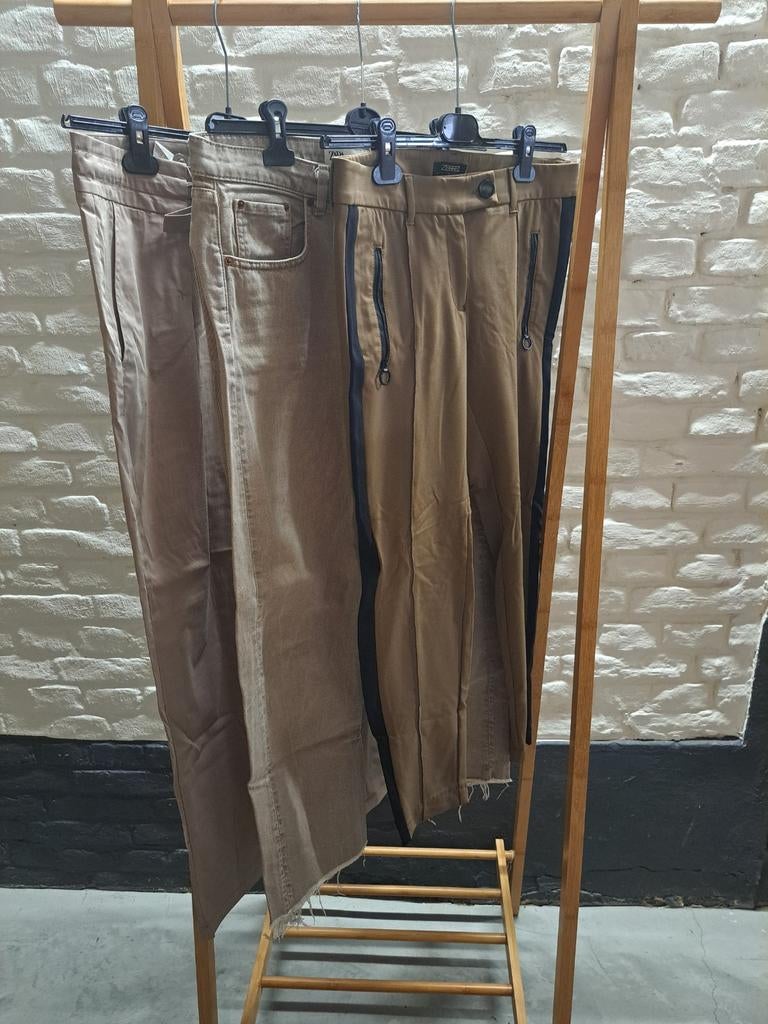 Set van 3 broeken, maat 40, Maat 38/40 (M), Verzenden, Beige, Zo goed als nieuw