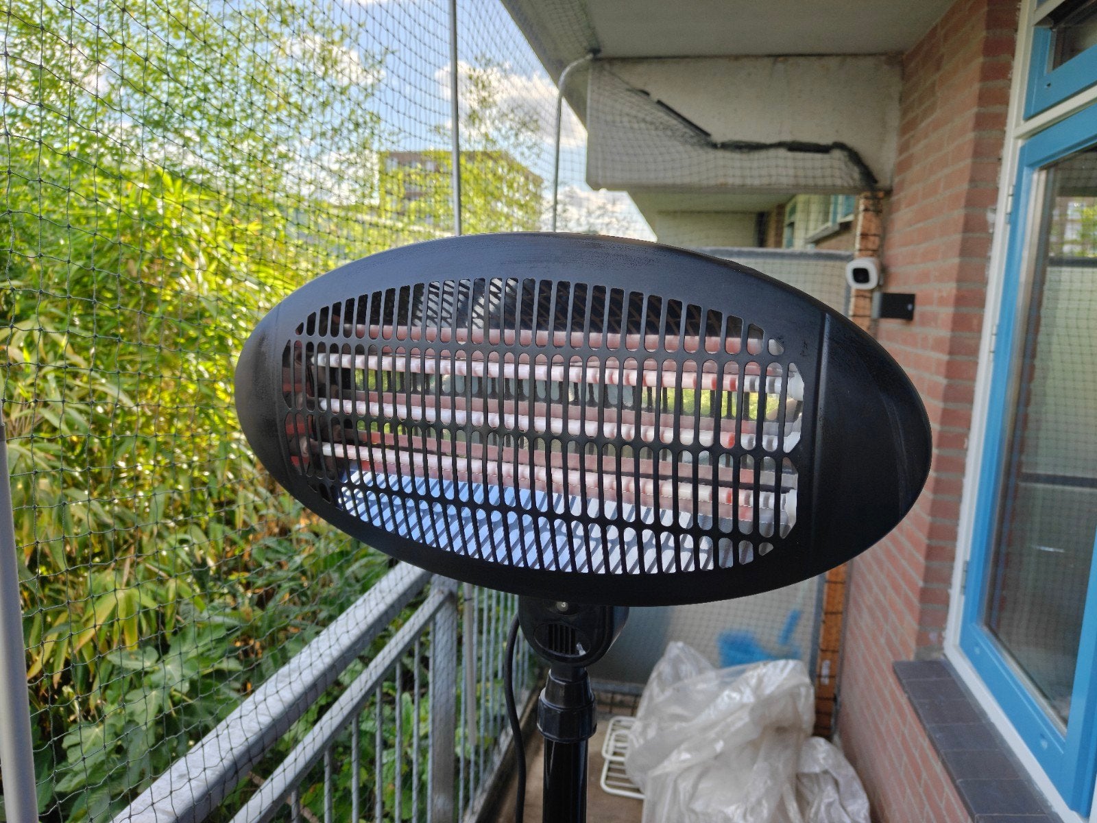 Perel Elektrische Terrasverwarmer, Vloer, Zo goed als nieuw, Draaibaar, Ophalen