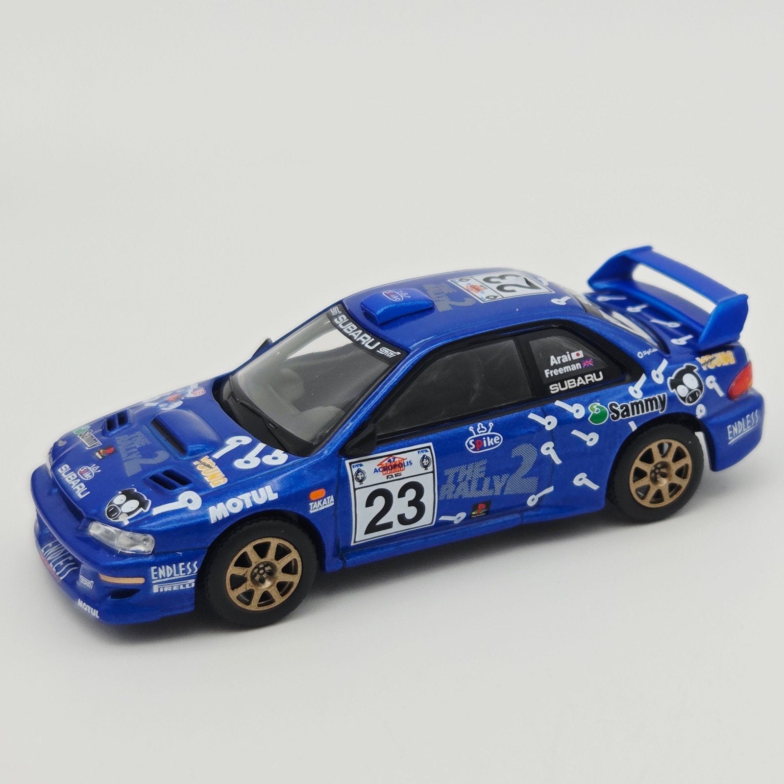 Mini Gt – 2000 Subaru Impreza WRC99 Acropolis Rally #23, blu, Mymodelcar@outlook.com, Auto, Ophalen of Verzenden, Mini gt