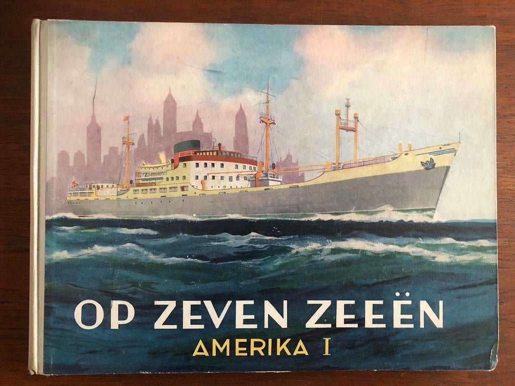 A. Hooi Meijer & Zonen N.V. : Op Zeven Zeeën - Amerika I, Ophalen of Verzenden, Gelezen, Plaatjesalbum