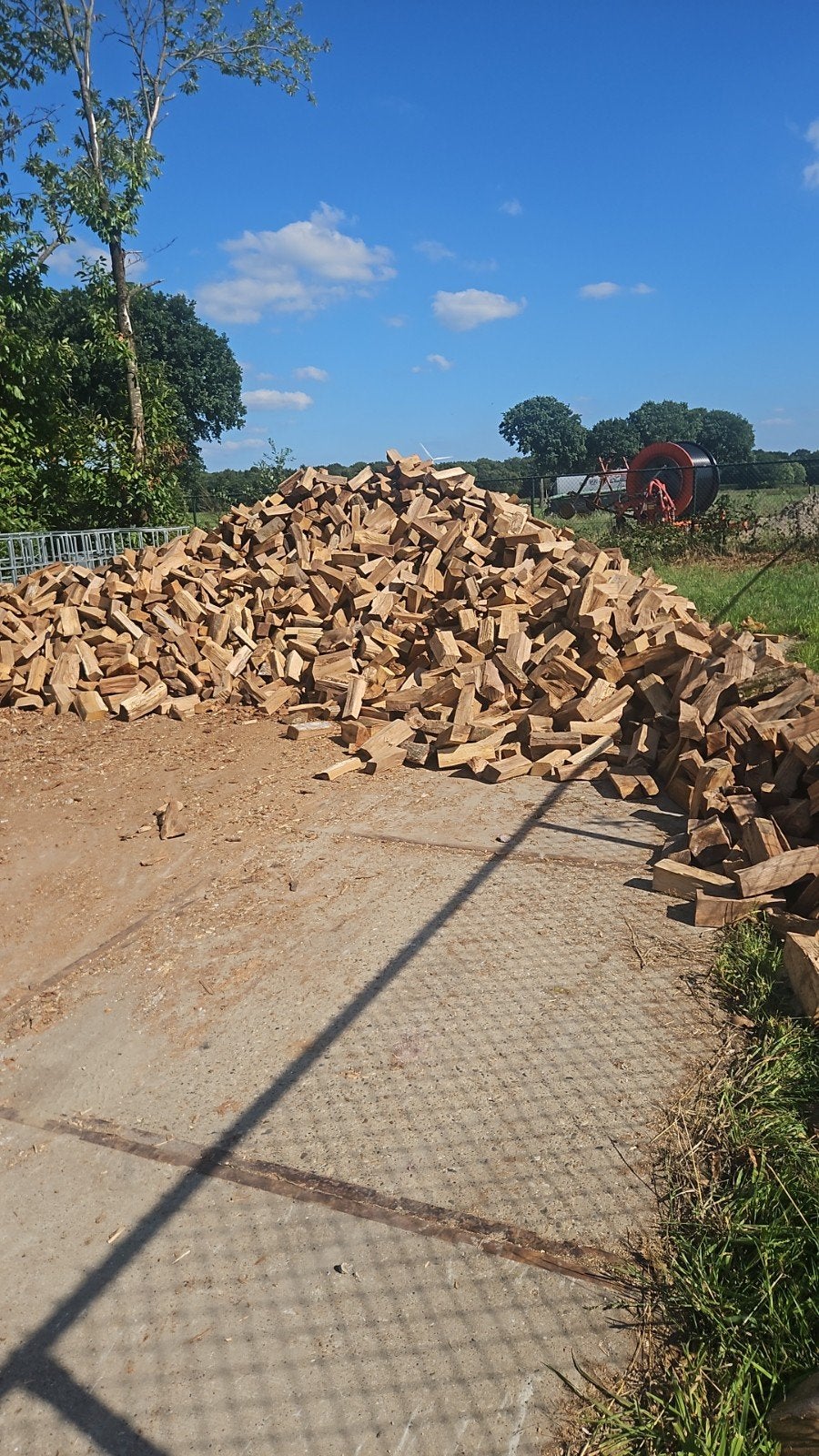 droog haardhout direct stookbaar, Tuin en Terras, Minder dan 3 m³, Ophalen of Verzenden, Eikenhout, Blokken