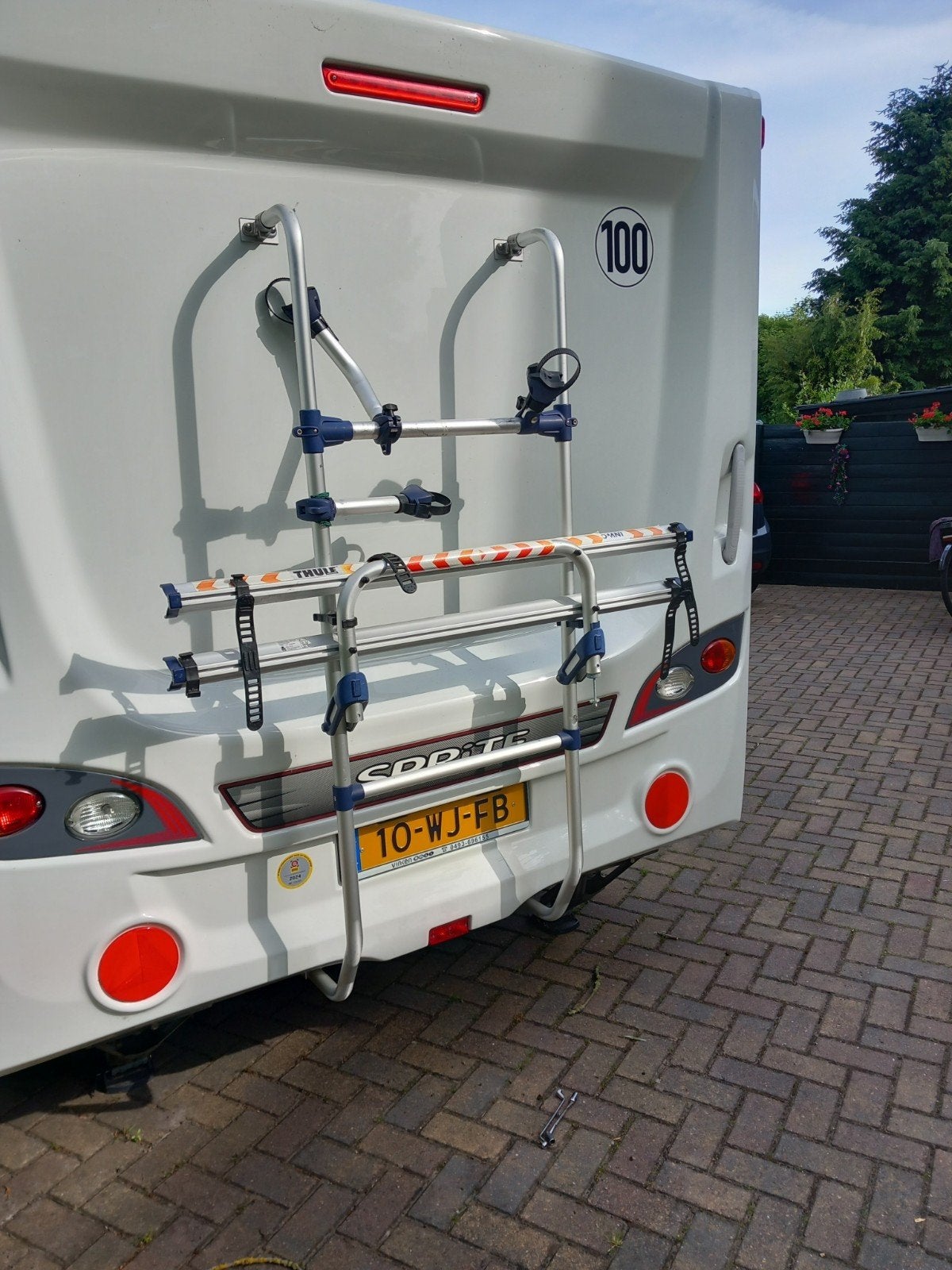 Tule Omni fietsendrager voor caravan/camper, Auto diversen, Fietsendragers, Ophalen, 2 fietsen, Gebruikt, Elektrische fiets