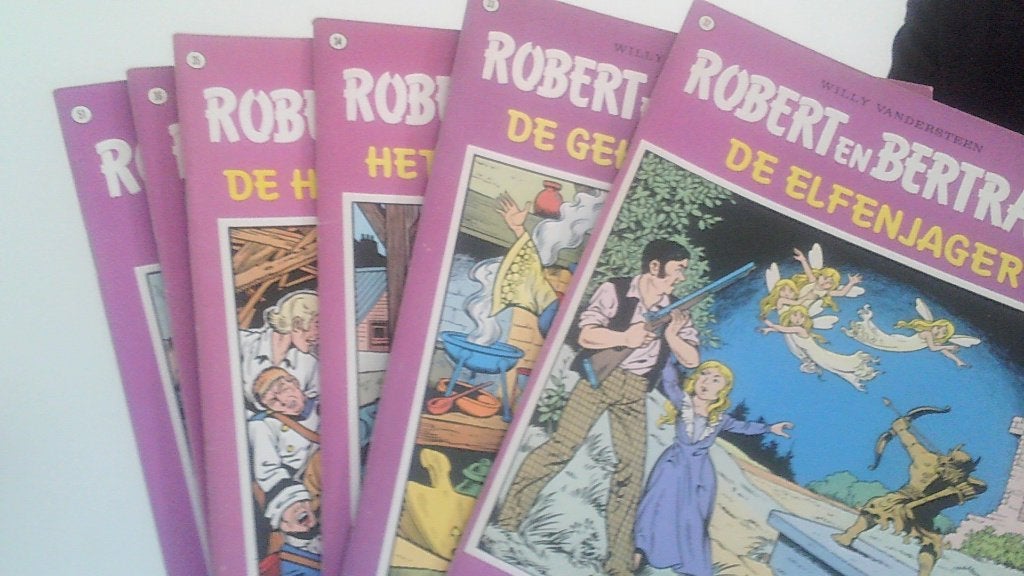 robert en bertrand nr 32-34-35-36, Boeken, Meerdere stripboeken, Ophalen of Verzenden, Zo goed als nieuw