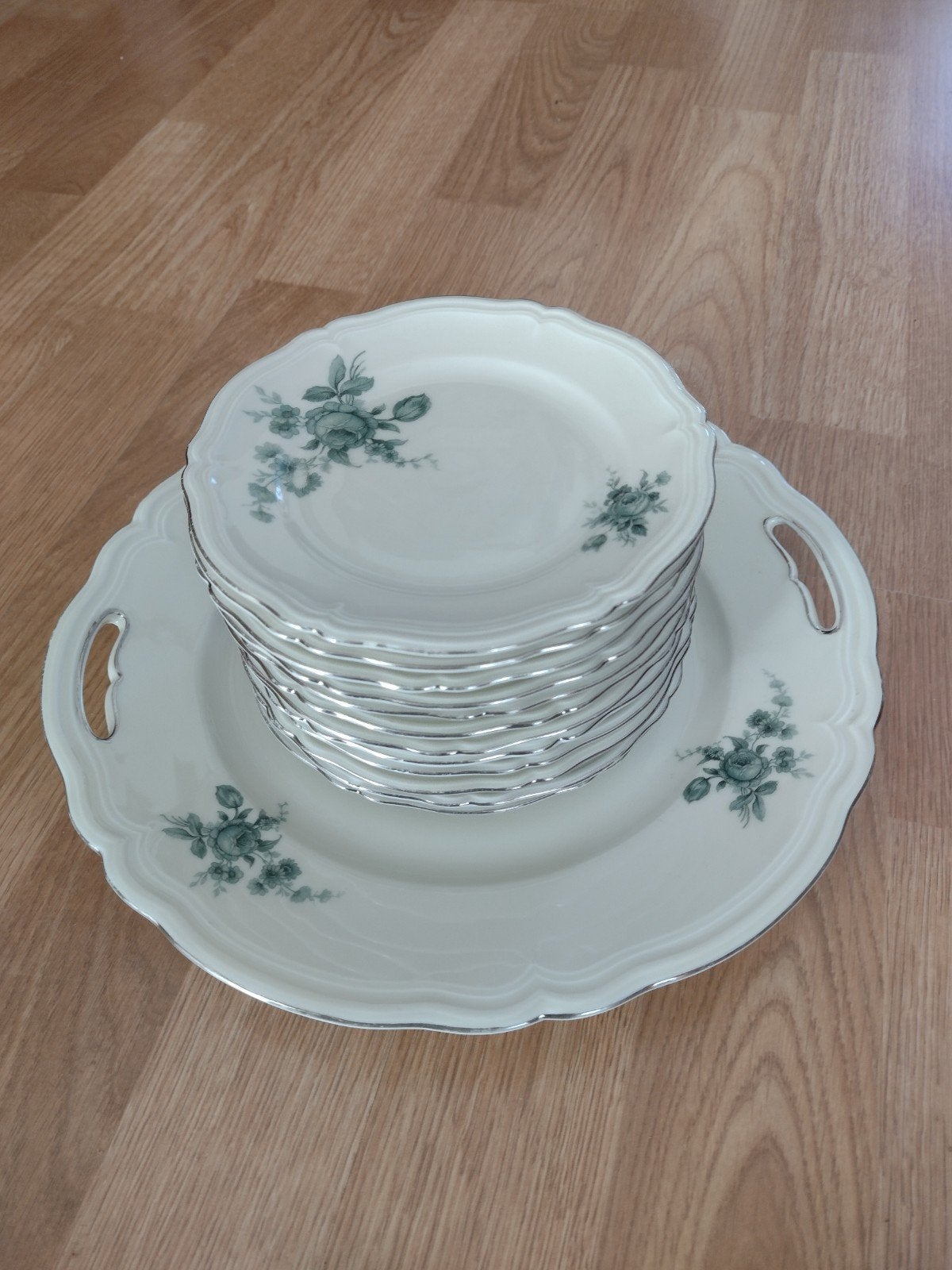 Vintage Kahla gebakset, bloemmotief, Ophalen of Verzenden, Overige stijlen, Schaal of Schalen