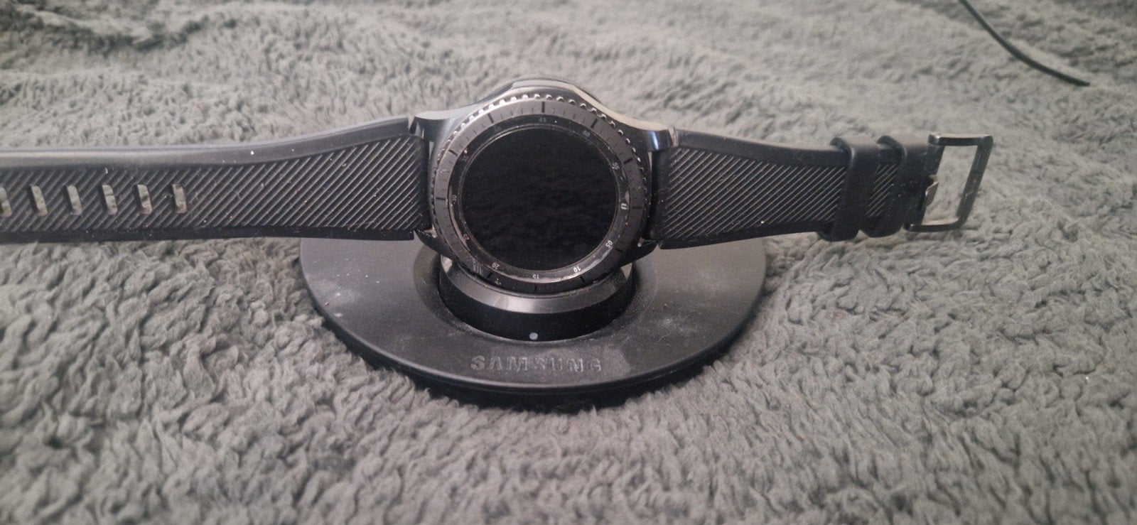 Samsung Gear S3 Frontier Smartwatch, Sieraden, Tassen en Uiterlijk, Smartwatches, Gebruikt, Android, Zwart, Afstand, Calorieverbanding