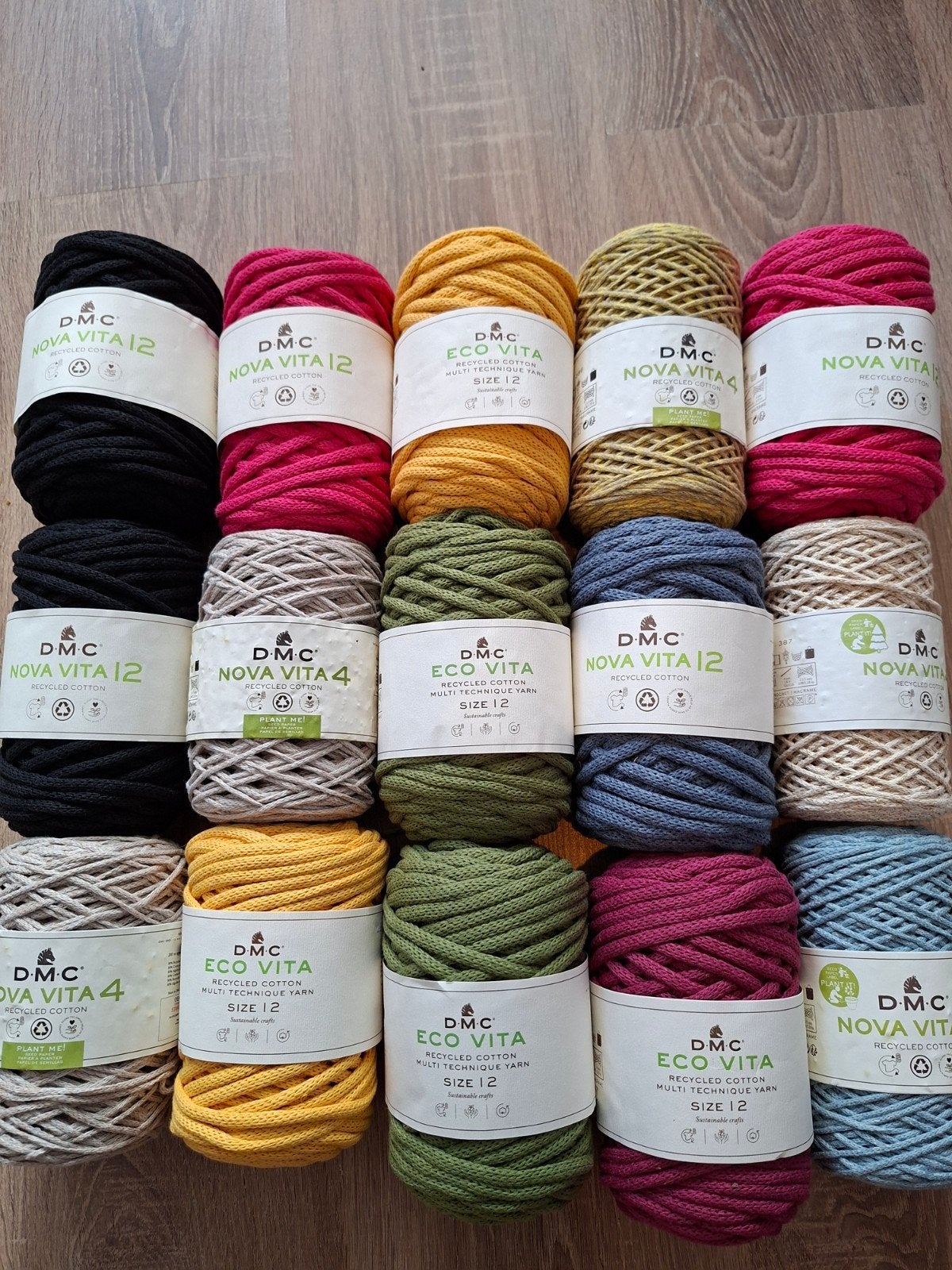 D.M.C. ECO VITA MIX(15 STUKS)NIEUW., Verzenden, Nieuw, Breien of Haken, Wol of Garen