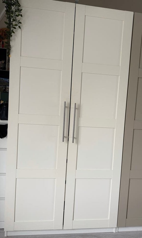IKEA PAX Kledingkast met deuren en hangruimte, Ophalen, Gebruikt, 100 tot 150 cm, Overige houtsoorten