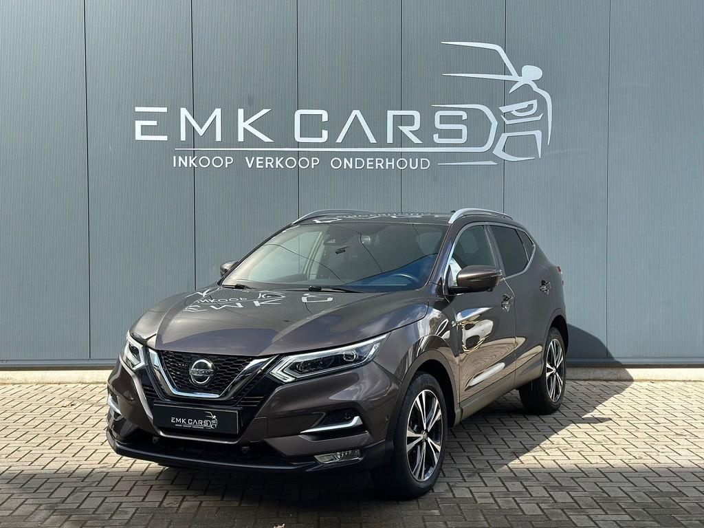Nissan Qashqai 1.3 DIG-T Tekna + PANO / AUTMAAT / LEER / 360, Auto's, Nissan, Gebruikt, Euro 6, 4 cilinders, Bedrijf