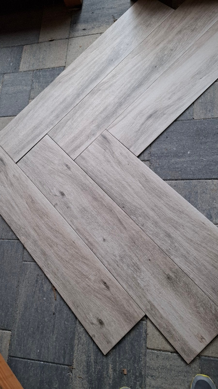 Vt atelier taupe 23.3x 120 cm vloer / wand houtlook tegel, Ophalen, 60 cm of meer, Keramiek, Nieuw