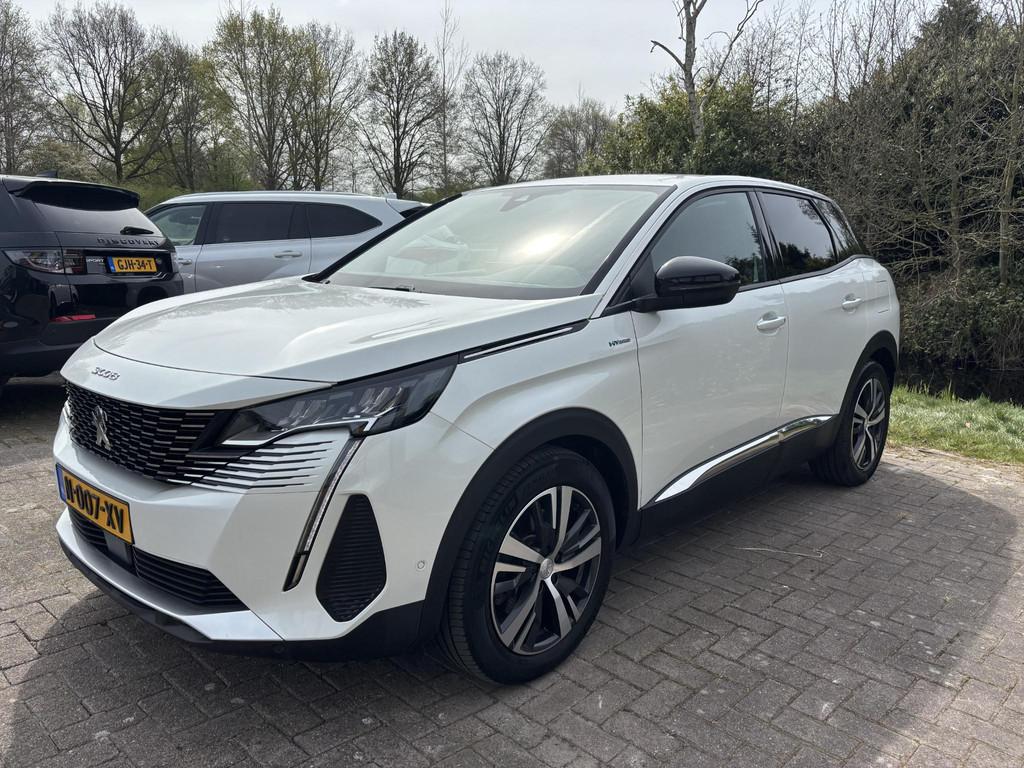 Peugeot 3008 1.6 HYbrid 225 Allure Pack Business 200pk PHEV, Auto's, Peugeot, Euro 6, Leder en Stof, Wit, Bedrijf