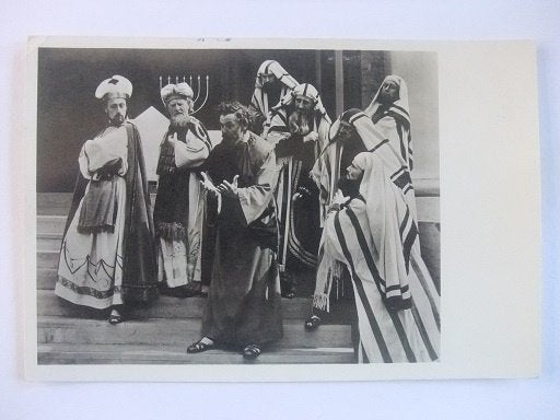 P339 Twee ansichtkaarten Passiespelen Tegelen, Verzamelen, Verzenden, 1940 tot 1960, Gelopen, Limburg