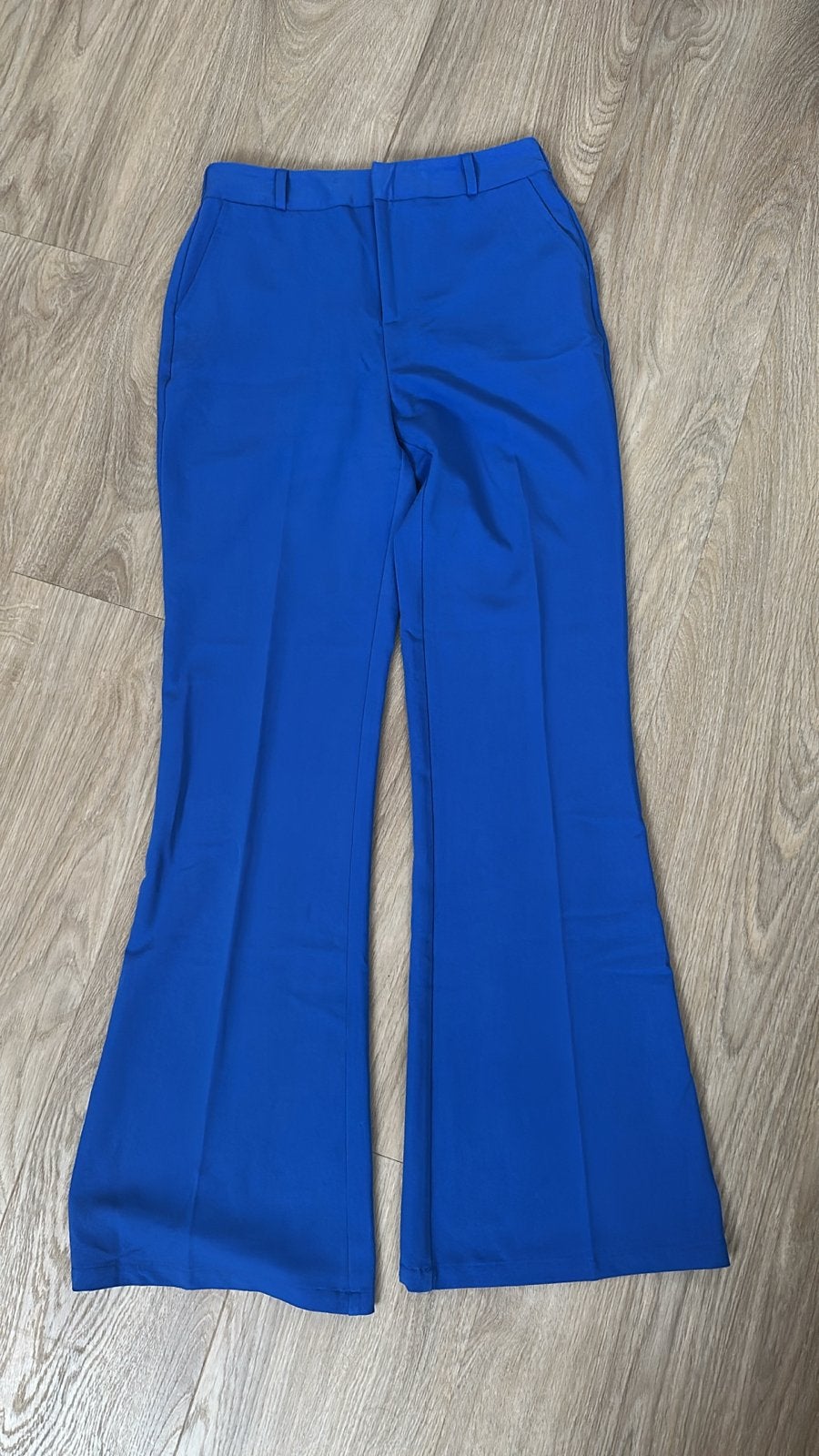 Costes Basic Flared Broek - Kobaltblauw (XS), Blauw, Ophalen of Verzenden, Zo goed als nieuw, Maat 34 (XS) of kleiner