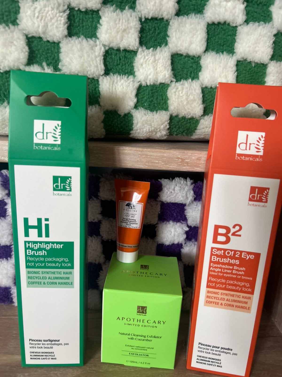 Dr botanicals set gezichtsverzorging& make-up kwasten, Verzenden, Nieuw, Gehele gezicht