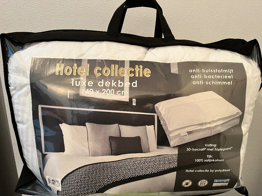 Dekbed luxe hotel collectie, Ophalen, Eenpersoons, Wit, Ademend