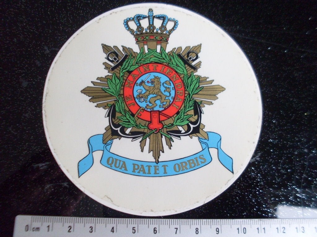 ruit sticker qua patet orbis je maintiendrai logo embleem, Verzenden, Zo goed als nieuw, Bedrijf of Vereniging