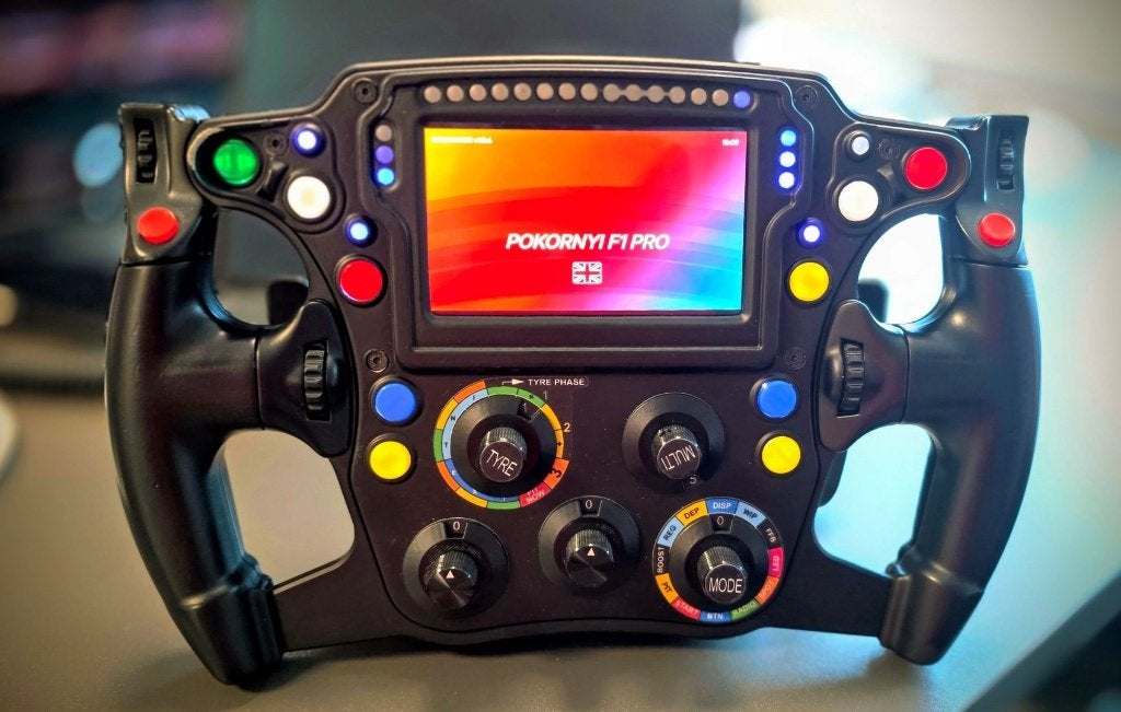 High-End Pokornyi F1 SimRacing stuur Red Bull Carbon alu cnc, Ophalen, Zo goed als nieuw, Pokornyi