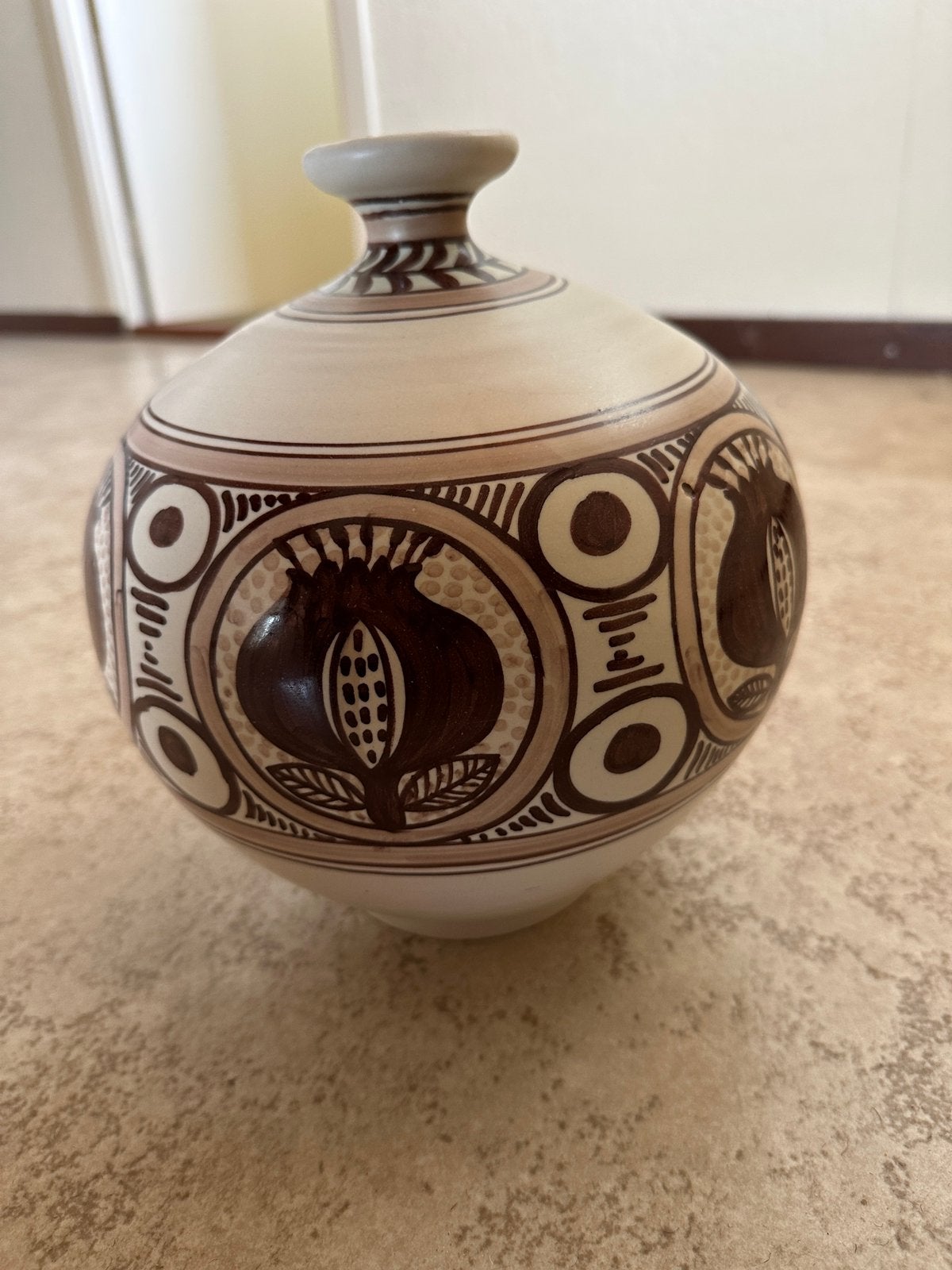Vintage Spaanse vaas in perfecte staat 25 h x 21 b ongeveer, Ophalen of Verzenden