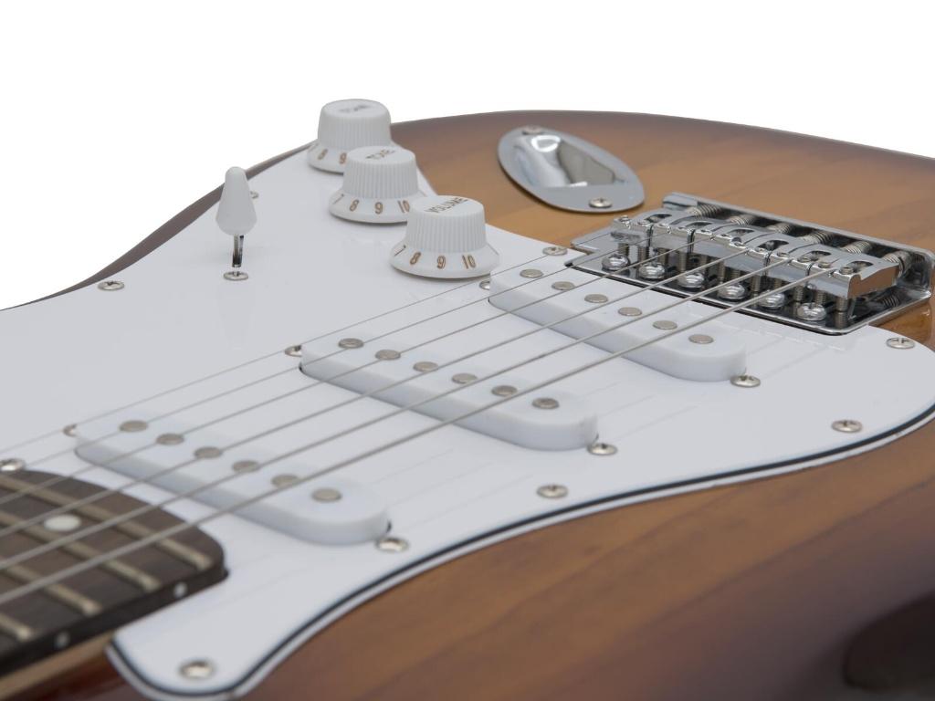 DIMAVERY ST-203 Electric Guitar sunburst, ., Nieuw, Ophalen of Verzenden, .