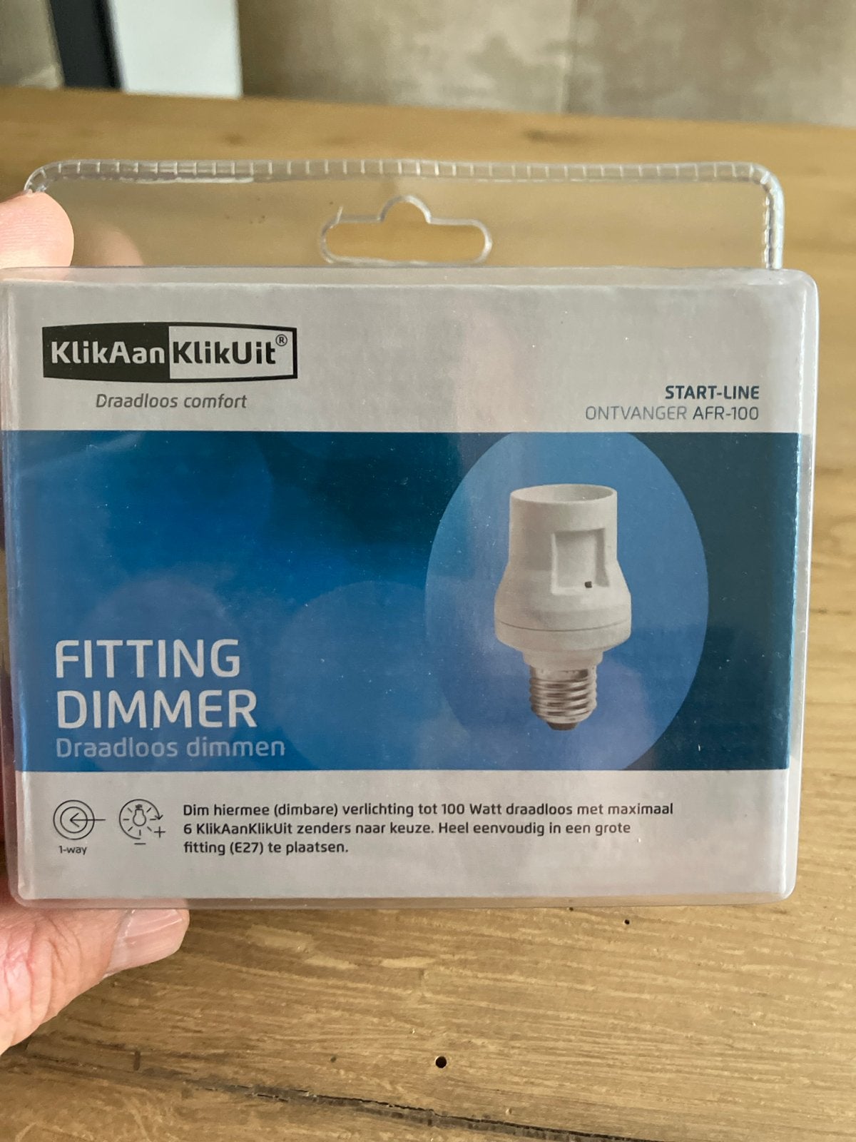 KlikAanKlikUit AFR-100 Fitting Dimmer E27, Ophalen, Overige merken, Nieuw, E27 (groot)