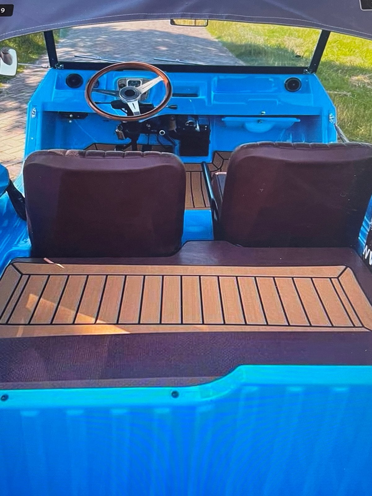Oldtimer Citroën Mehari 1972 Blauw, foto 5