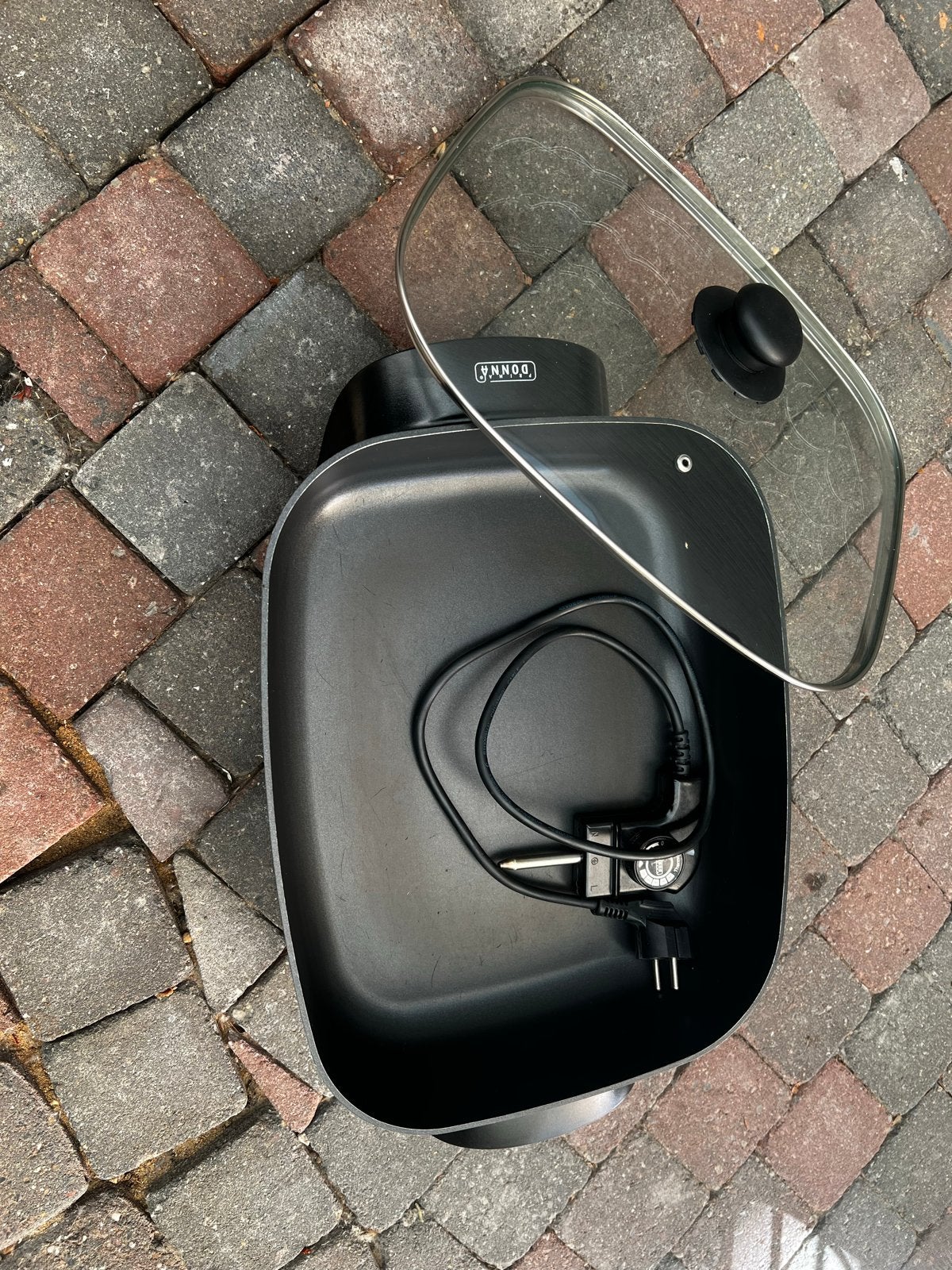 DONNA Elektrische Bakplaat/Grill met Deksel, Ophalen, Gebruikt