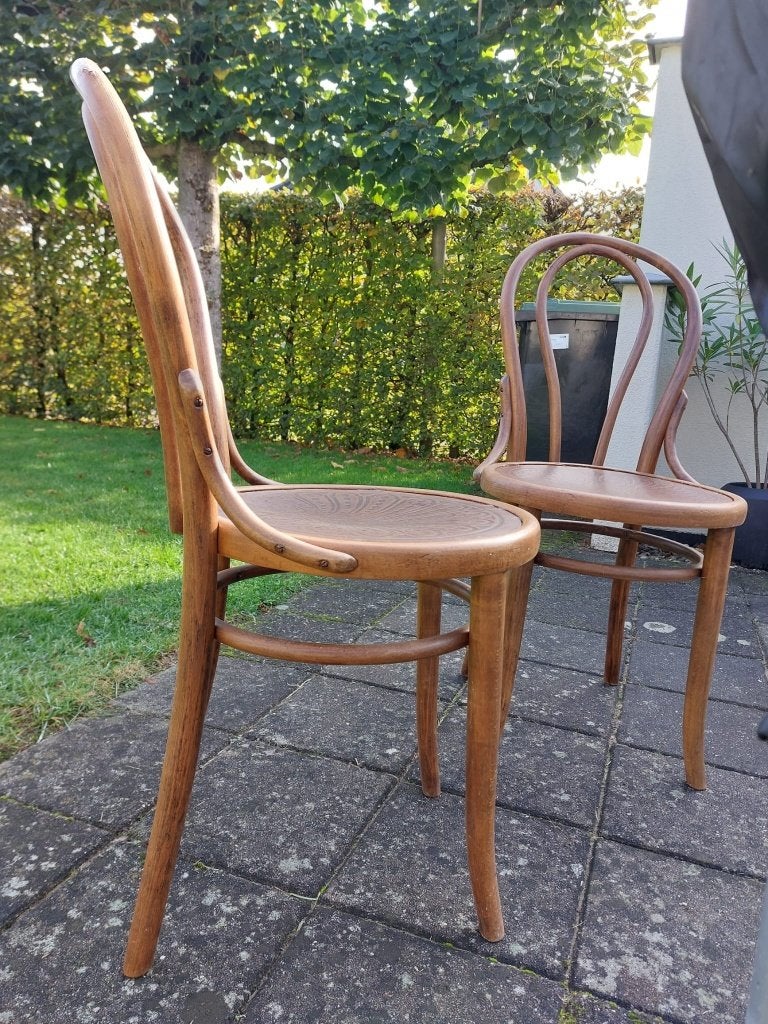 2x thonet nr.14, Gebruikt, Twee, Bruin, Gestoomd beuken
