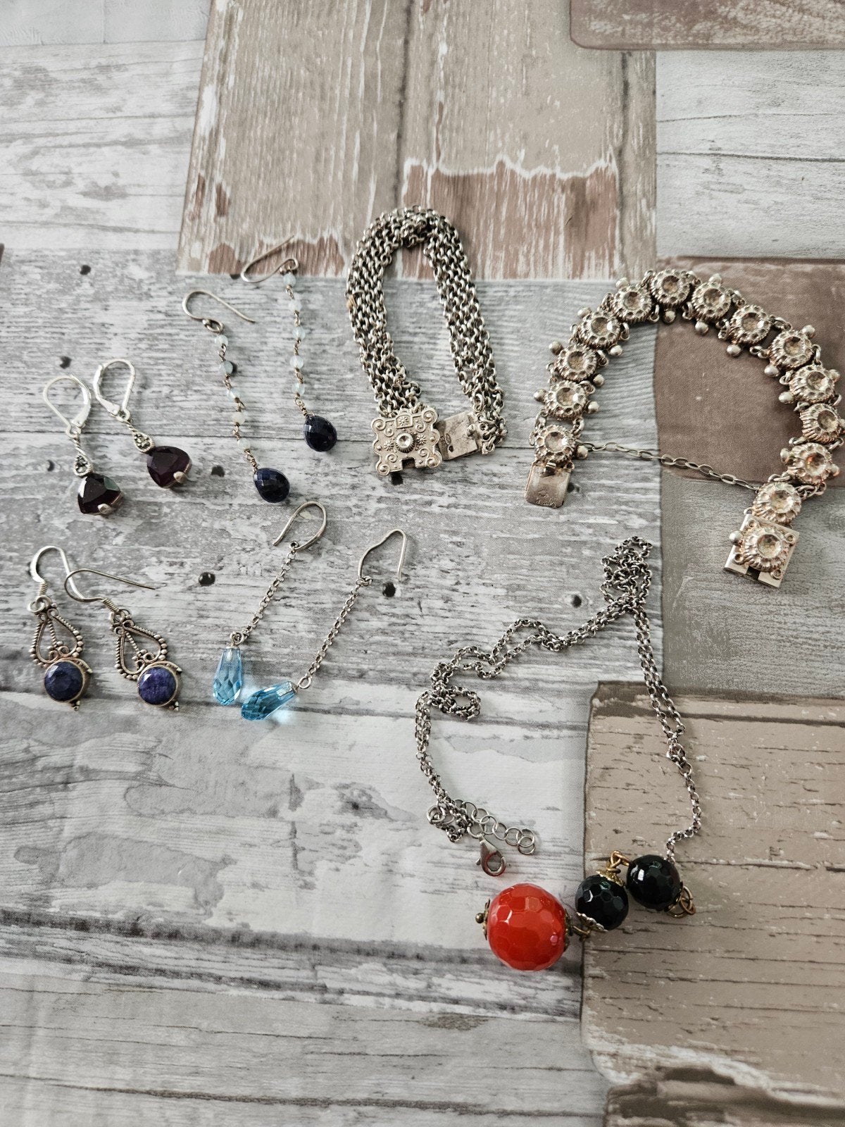 Partij zilveren sieraden, Verzenden, Zo goed als nieuw, Zilver, Zilver