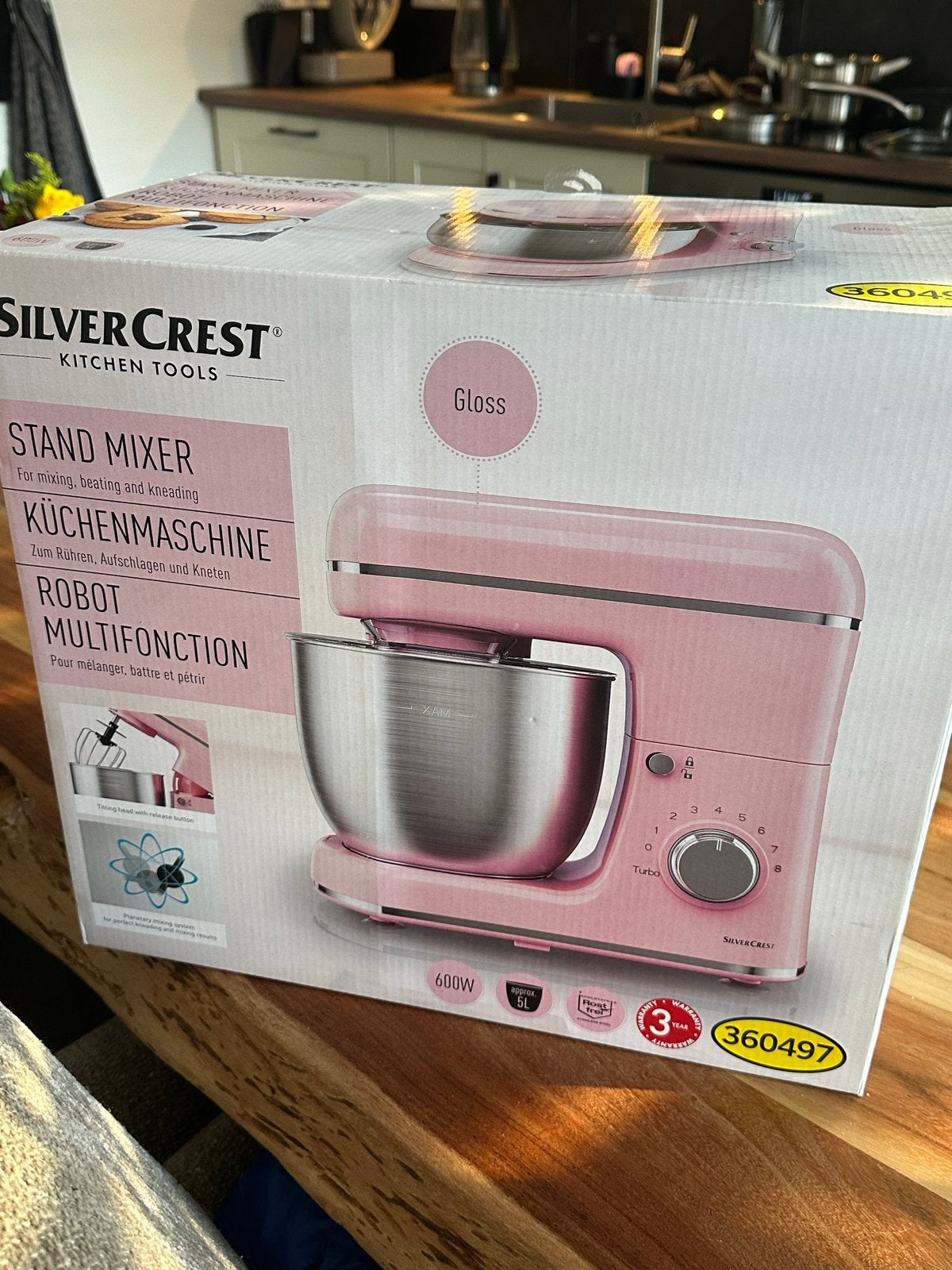 Nieuwe SilverCrest Standmixer - Ongebruikt en Compleet, 4 liter of meer, Ophalen, Nieuw, 3 snelheden of meer