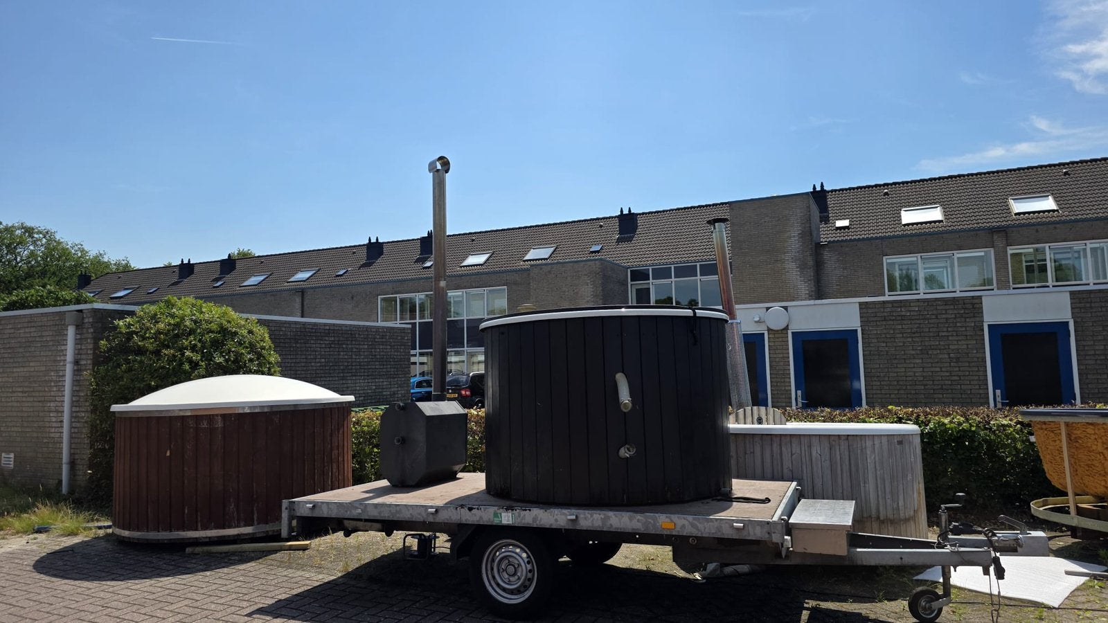 Hottub tweedehands welvaere - gebruikte - houtgestookt, Ophalen, 7921AE, Fast Fair b.v., Zo goed als nieuw