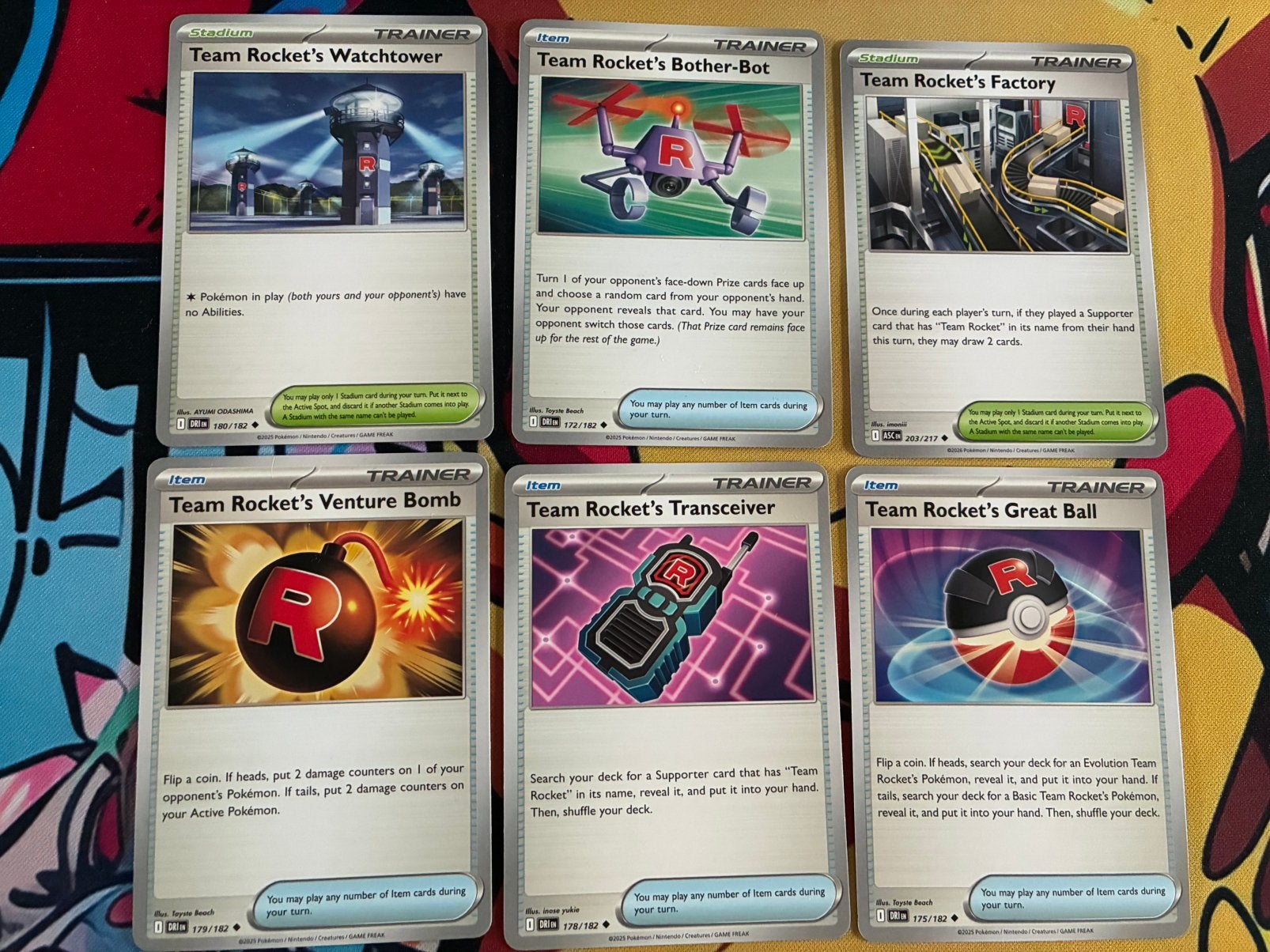 6x Team Rocket Trainer kaarten Pokémon, Ophalen of Verzenden, Zo goed als nieuw