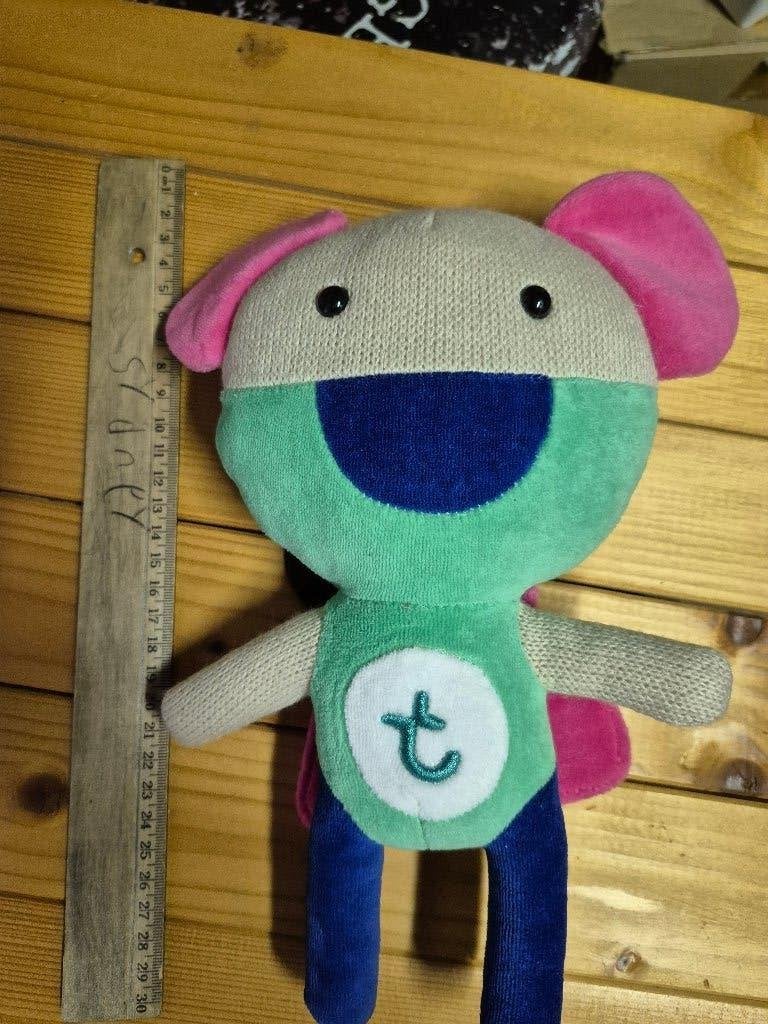Transavia kleurrijke knuffel, z.g.a.n., Overige merken, Overige typen, Ophalen of Verzenden, Zo goed als nieuw
