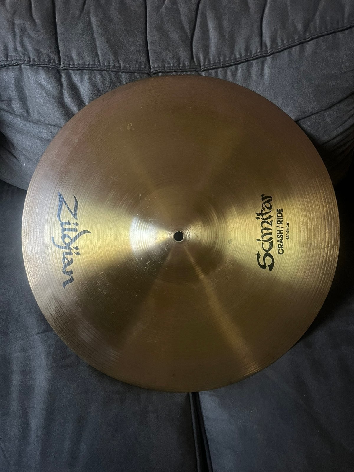 Zildjian Scimitar crash/ride 18” vintage!, Ophalen of Verzenden, Gebruikt, Drums of Percussie