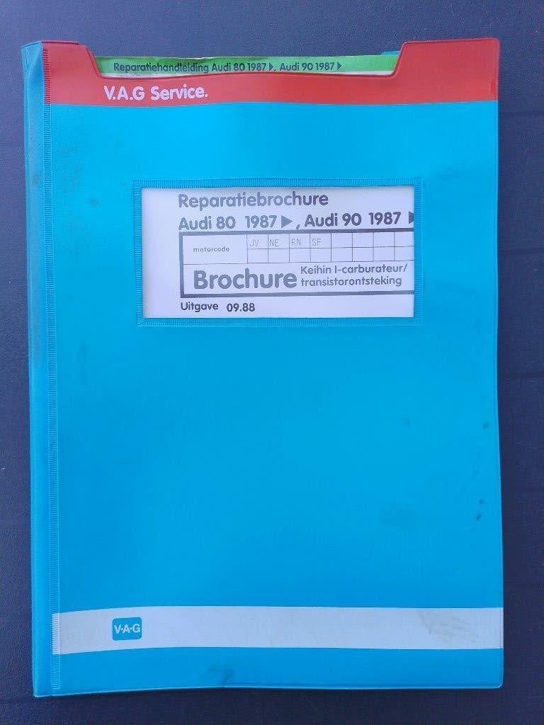 Audi 80 B3 + Coupé B2 1,8 dealer werkplaatsboek carburateur, Ophalen of Verzenden, Gelezen, Audi
