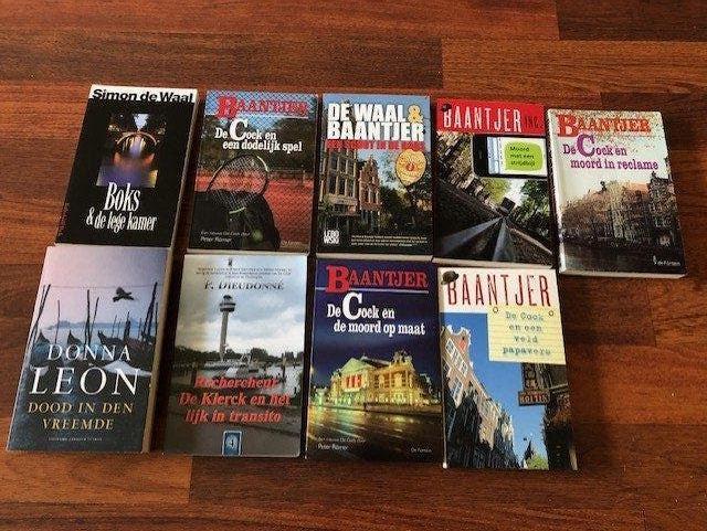 Detectives Baantjer P Dieudonne De Waal Donna Leon, Ophalen of Verzenden, Zo goed als nieuw, Baantjer