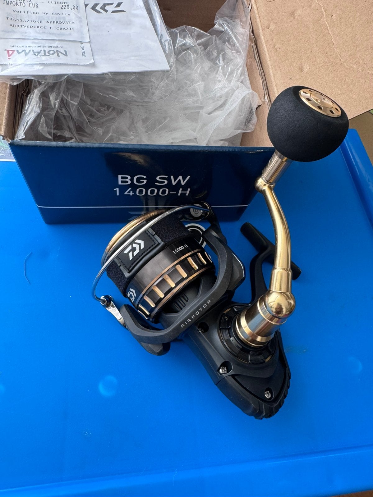 Daiwa BG SW 14000-H, Watersport en Boten, Ophalen of Verzenden, Zo goed als nieuw, Molen