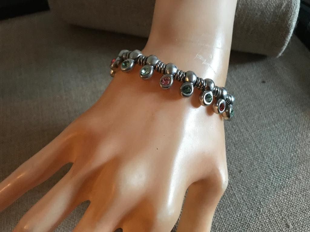 Uno de 50 armband (97) (165,- = 65,-) Jungle, Overige materialen, Nieuw, Zilver, Met bedels of kralen