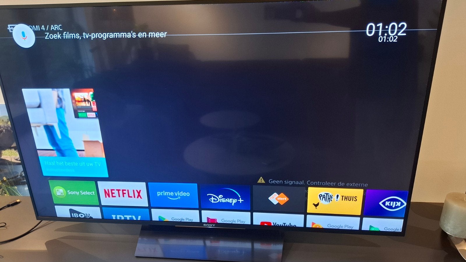 Sony Bravia 55 inch tv 55XD8599, Ophalen, 100 Hz, 4k (UHD), Smart TV