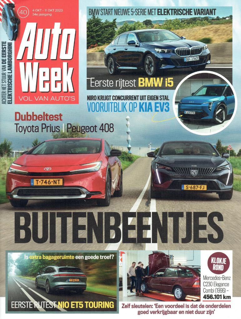 Autoweek 2023 nr. 40 (o.a. Peugeot 408 & Toyota Prius), Verzenden, Gelezen, Algemeen