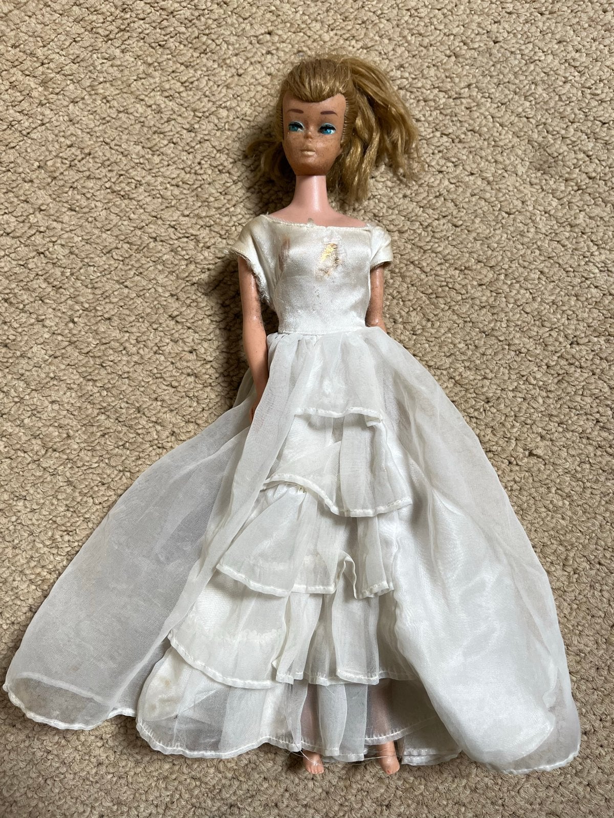 Vintage Barbie Bruidspop - Editie nr. 1, Ophalen of Verzenden, Gebruikt, Barbie