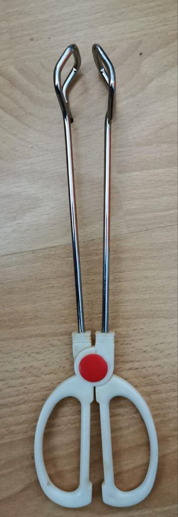 Vleestang BBQ 30cm - weinig gebruikt, Ophalen of Verzenden, Zo goed als nieuw, Metaal, Zilver
