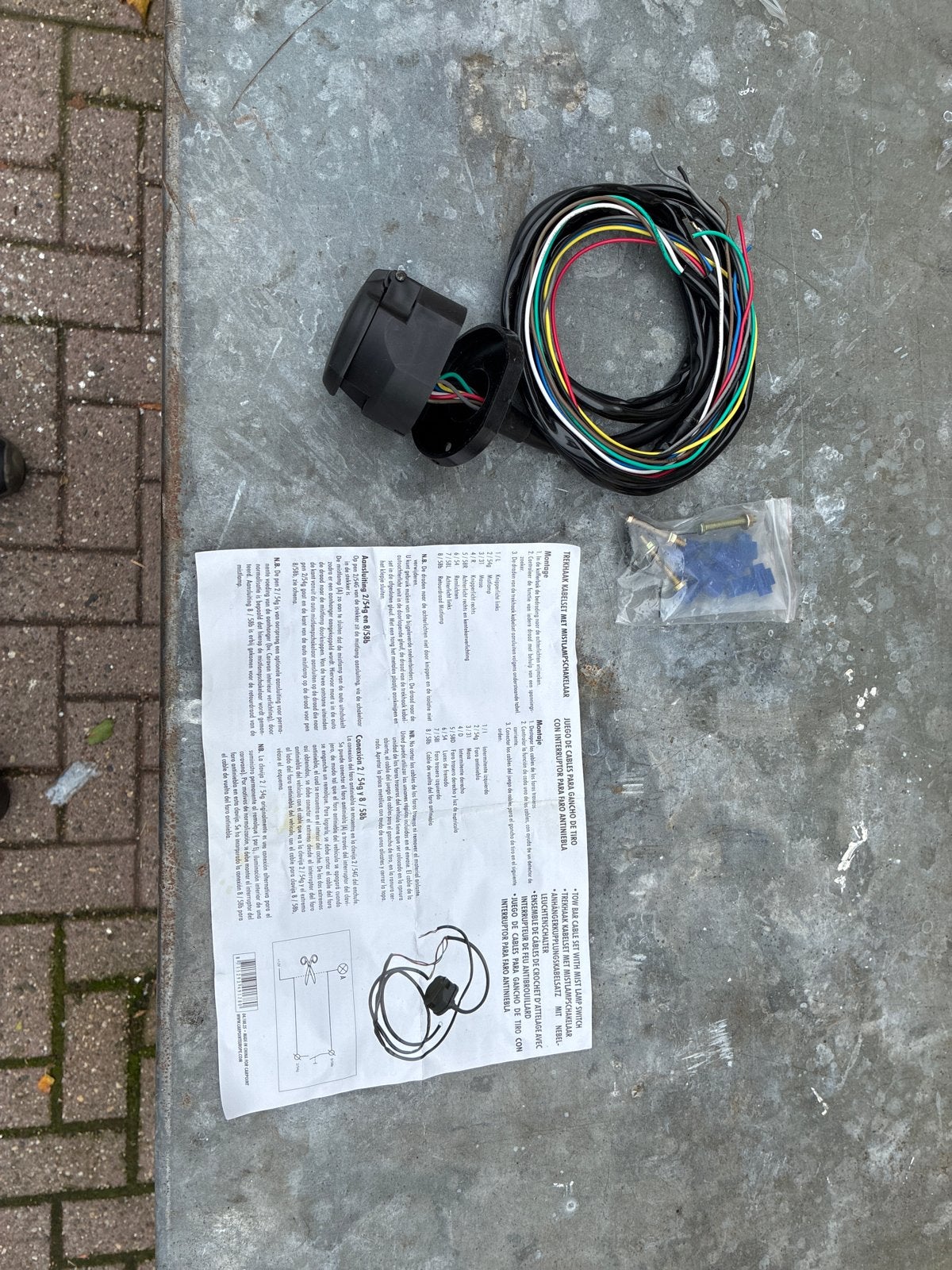 Trekhaak kabelset met 7-polige stekker, Ophalen of Verzenden, Nieuw
