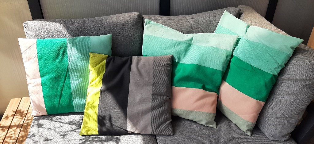 Sierkussen kussentjes-  set 4 stuks, Huis en Inrichting, Ophalen, Overige merken, Gebruikt, Meerkleurig
