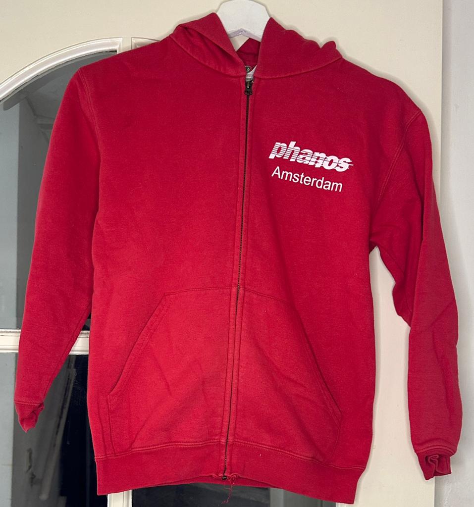Phanos hoodie vest met rits - Phanos 9-11 jaar, Sport en Fitness, Loopsport en Atletiek, Overige merken, Gebruikt, Ophalen of Verzenden