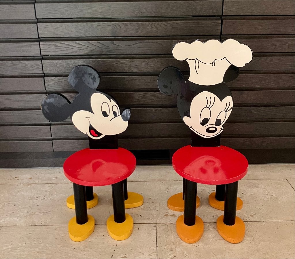 kinderstoel/kruk mickey mouse, Ophalen, Gebruikt, Stoel(en)