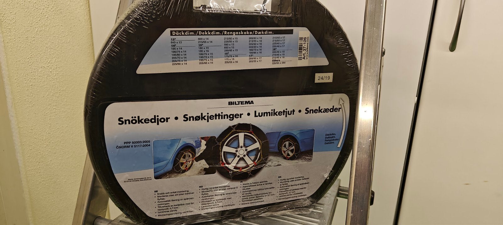 Nieuwe Biltema sneeuwkettingen voor diverse bandenmaten, Ophalen, Nieuw