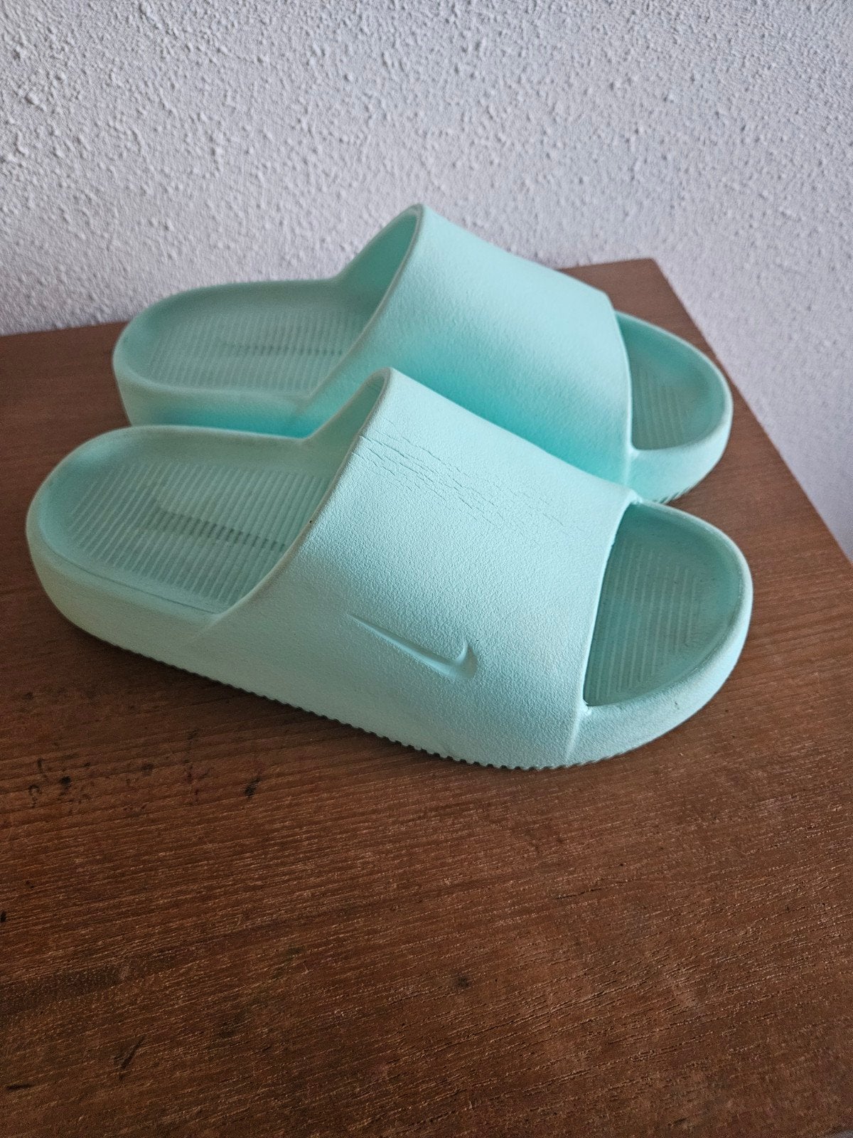 Nike calm slippers mintgroen maat 39, Ophalen of Verzenden, Zo goed als nieuw, Groen