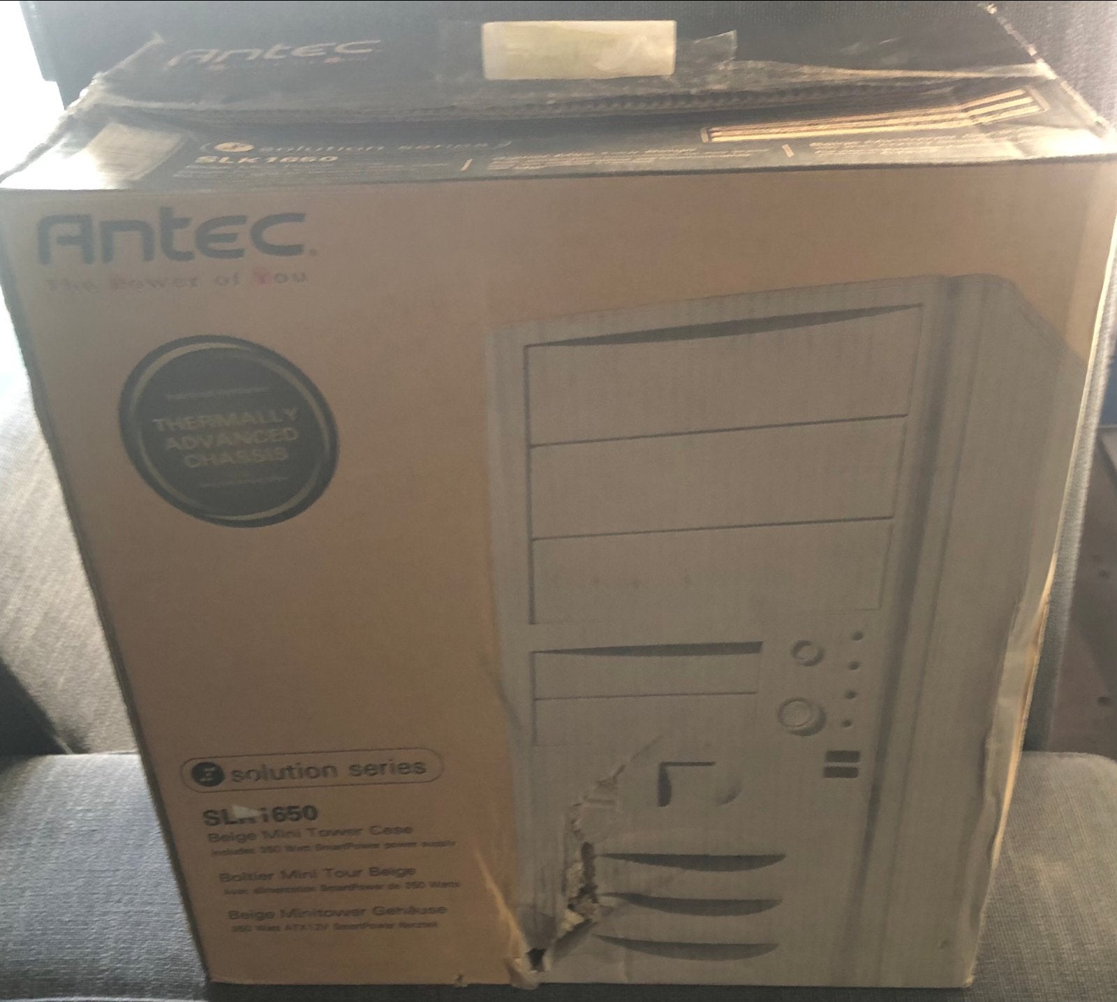 Antec SLK1650 Mini Tower Case met 350W PSU - Nieuw in doos, Ophalen of Verzenden, Nieuw