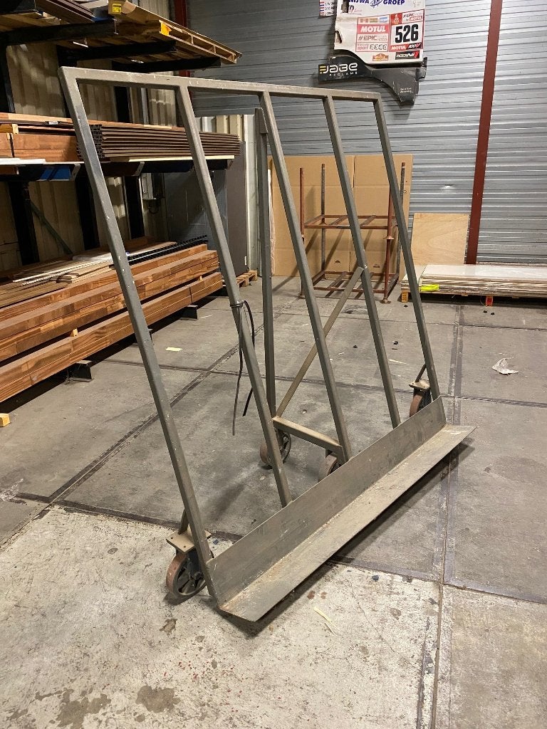 Zwaar uitgevoerde transportkar voor platen / platenwagen, 100 liter of meer, Ophalen, Gebruikt, Transportkar
