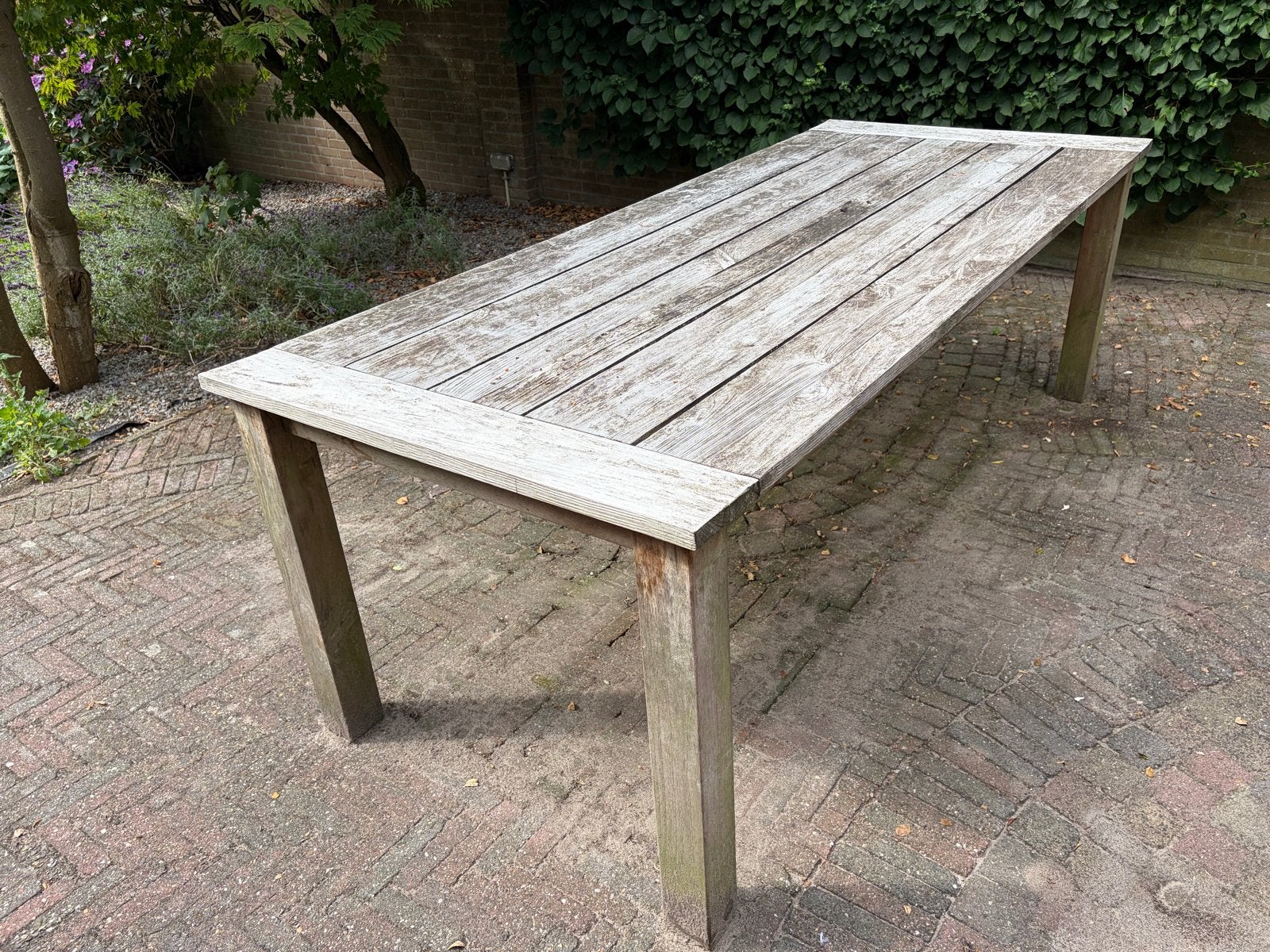 Robuuste Teakhouten Tuintafel - Summer Garden 1*2.4, Tuin en Terras, Ophalen, Gebruikt, Rechthoekig, Teakhout